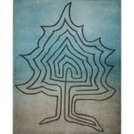 Ahorn-Labyrinth / 2020 / Radierung, Aquatinta von 2 Platten / 25 x 20 cm